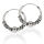 Bali-Creolen „Cornea“ aus 925er Silber – Wellenornamente und Rillen, 20 mm (Paar)