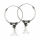 Bali Hoop Earrings in 925 Sterling Silver – Bead Cluster and Rope Details, 18 mm (Pair)