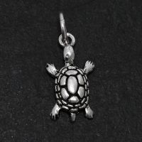 925 Sterling Silberanhänger - Schildkröte "Marco"