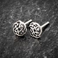925 Sterling silver ear studs - Celtic pattern